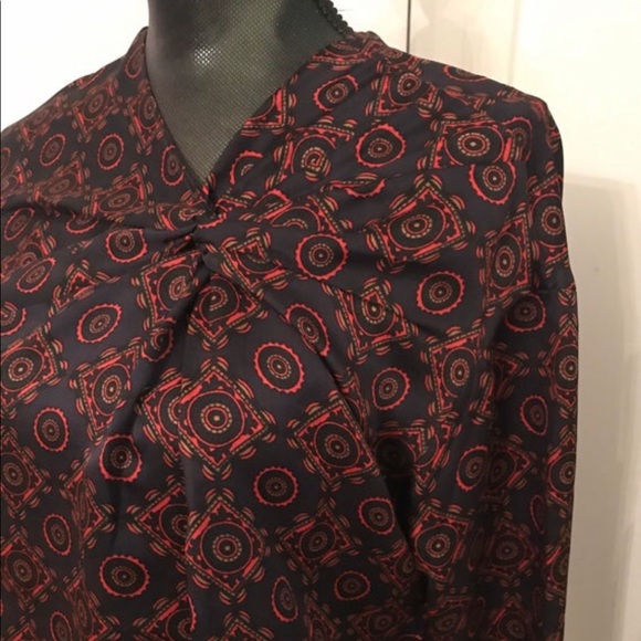 Club Monaco Knotted paisley Blouse - Picture 6 of 7